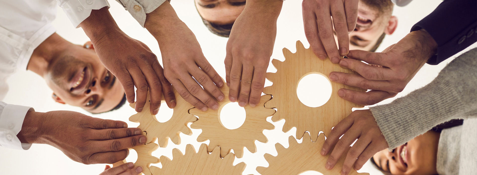People holding gears